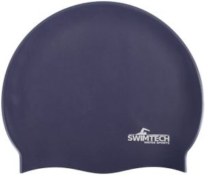 Swimtech Badmuts siliconen one-size marineblauw