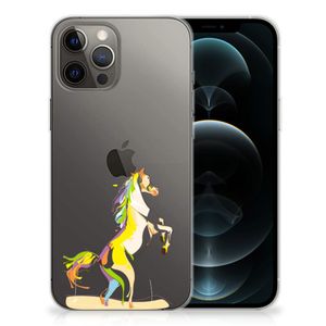 iPhone 12 Pro Max Telefoonhoesje met Naam Horse Color