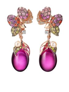 Anabela Chan boucles d'oreilles Pinkberry en or rose 18ct