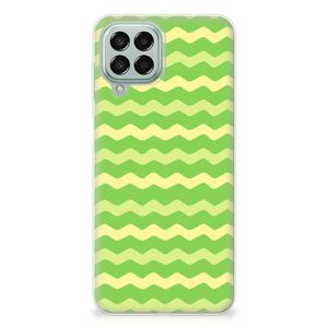 Samsung Galaxy M33 TPU bumper Waves Green