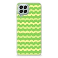 Samsung Galaxy M33 TPU bumper Waves Green - thumbnail