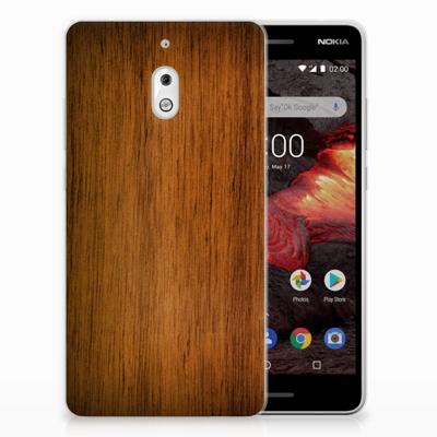 Nokia 2.1 (2018) Bumper Hoesje Donker Hout Nokia 2.1 (2018) Bumper Hoesje Donker Hout