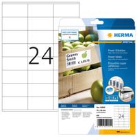 Herma 10905 Universele etiketten 70 x 36 mm Papier Wit 600 stuk(s) Permanent hechtend Inkjet, Laser (zwart/wit), Laser (kleur), Kopiëren (zwart/wit), Kopiëren