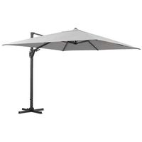 Le Sud freepole parasol Biarritz - grijs - 300x300 cm - Leen Bakker - thumbnail