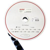 FASTECH® T01025999903C1 Klittenband punt Om vast te plakken Hotmelt Haakdeel (Ø) 25 mm Zwart 1 stuk(s)