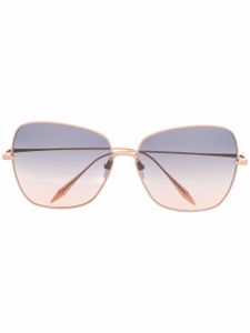 Dita Eyewear lunettes de soleil Zazoe à monture papillon - Or