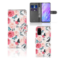 Samsung Galaxy S20 Hoesje Butterfly Roses - thumbnail