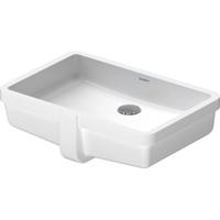 Duravit Vero onderbouwwastafel voor houten console 48.5x31.5cm met overloop en wondergliss wit 03304800001 - thumbnail