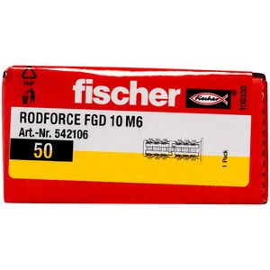 Fischer 542106 schroefanker & muurplug 50 stuk(s) 35 mm