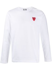 Comme Des Garçons Play t-shirt à patch logo - Blanc