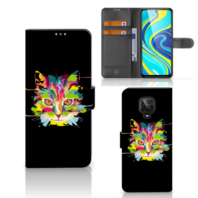 Xiaomi Redmi Note 9 Pro | Note 9S Leuk Hoesje Cat Color Xiaomi Redmi Note 9 Pro | Note 9S Leuk Hoesje Cat Color