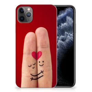 Apple iPhone 11 Pro Max Silicone Back Cover Liefde - Origineel Romantisch Cadeau