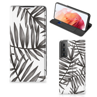 Samsung Galaxy S21 Smart Cover Leaves Grey - thumbnail