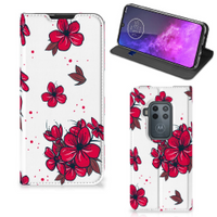 Motorola One Zoom Smart Cover Blossom Red