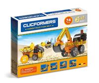 Clicformers bouw- & constructiespeelgoed, Bouw Set 6 in 1, bouwwerf met stappenplan, educatief speelgoed voor kinderen voor uren speelplezier, STEM speelgoed 4 jaar tot 12 jaar