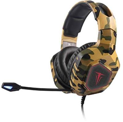 Berserker Gaming Army Thor Gaming-headset, 3,5 mm jackstekker, USB, bekabeld, stereo, ooromsluitend, zwart, oranje, groen