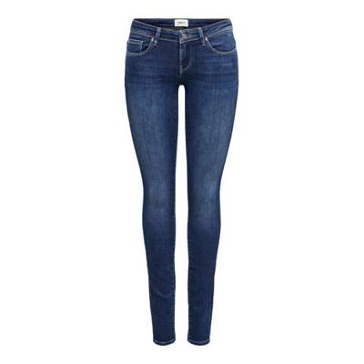 ONLY extra low waist skinny jeans ONLCORAL dark blue denim ONLY extra low waist skinny jeans ONLCORAL dark blue denim
