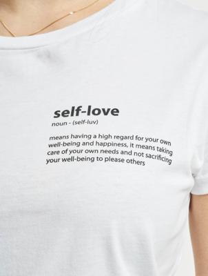 Mister Tee / t-shirt Self Love Box in wit