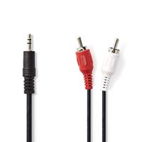 Nedis Verloopkabel 1x Mini-jack naar 2x RCA 10m - thumbnail