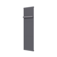 Vipera Corrason enkele badkamerradiator 50 x 180 cm centrale verwarming antraciet grijs zijaansluiting 1.649W