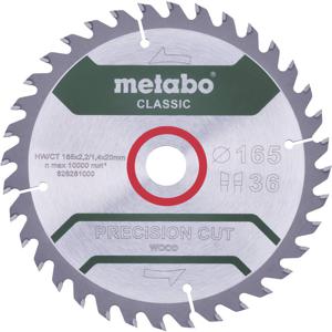 Metabo PRECISION CUT WOOD CLASSIC 628659000 Cirkelzaagblad 160 x 20 x 1.4 mm Aantal tanden: 36 1 stuk(s)