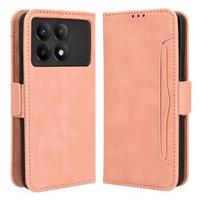 Xiaomi Redmi K70/K70 Pro/Poco F6 Pro Cardholder Series Portemonnee Hoesje - Roze - thumbnail