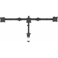 StarTech.com ARMTRIO arm voor 3 monitoren voor tafelmontage, ergonomische VESA-houder voor 3 monitoren tot 68,6 cm (27 inch), in hoogte verstelbare scharniermast/bureauklem,