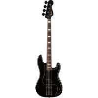 Fender Duff McKagan Deluxe Precision Bass RW Black elektrische basgitaar met gigbag - thumbnail