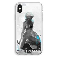 I will not feel a thing: iPhone X Transparant Hoesje