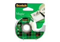 Plakband Scotch Magic 810 19mmx15m onzichtbaar + afroller