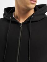 Urban Classics / Sweatvest Farbic Mix Zip in zwart