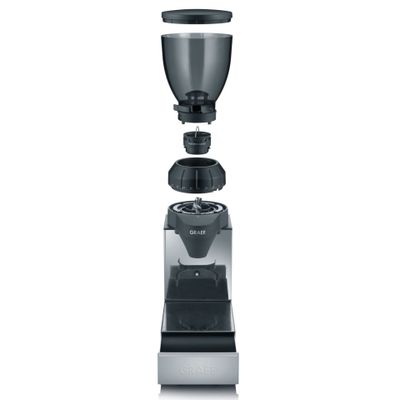 Graef CM850EU CM850EU Koffiemolen RVS, Zwart Stalen kegelmaalwerk