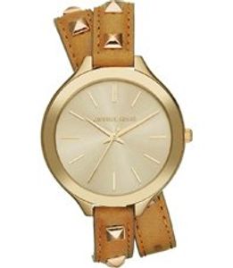 Horlogeband Michael Kors MK2309 Onderliggend Leder Bruin 12mm