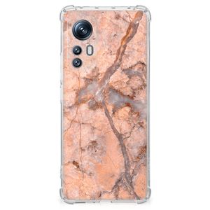 Xiaomi 12 | 12x Anti-Shock Hoesje Marmer Oranje