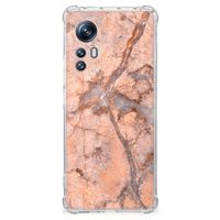 Xiaomi 12 | 12x Anti-Shock Hoesje Marmer Oranje