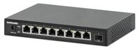 Intellinet 9-poorts switch met 8 x 2,5G Ethernet-poorten en 1 SFP+ uplink