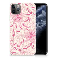 Apple iPhone 11 Pro Max TPU Case Pink Flowers - thumbnail