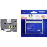 Brother TZe-MQL35 Labeltape mat Tapekleur: Lichtgrijs (mat) Tekstkleur: Wit 12 mm 5 m - thumbnail