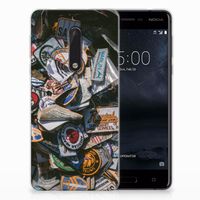 Nokia 5 Siliconen Hoesje met foto Badges - thumbnail