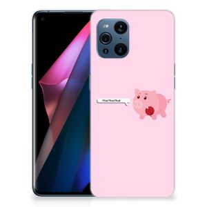 OPPO Find X3 | X3 Pro Telefoonhoesje met Naam Pig Mud