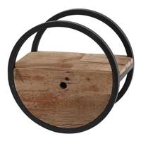 Hoyz - Wandschap Circular - Ø40 - Met Lade - Hout