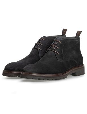 Floris van Bommel Floris van Bommel Floris Casual Black Suede