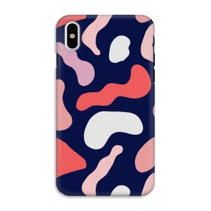 Memphis Shapes Pink: iPhone XS Tough Case