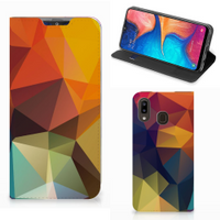 Samsung Galaxy A30 Stand Case Polygon Color