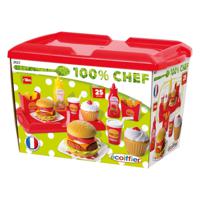 Ecoiffier 100% Chef Hamburgerset 36-delig - thumbnail