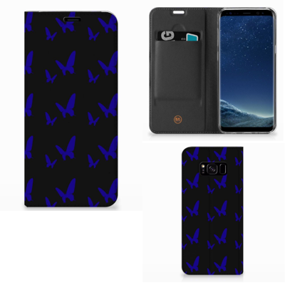 Samsung Galaxy S8 Plus Hoesje met Magneet Vlinder Patroon