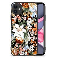 Bloemen Hoesje voor iPhone 11 Dark Flowers - thumbnail