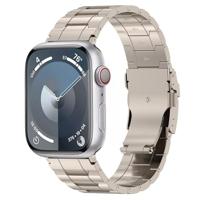 By Qubix - Titanium Premium Link bandje - Titanium kleur - Compatible met Apple Watch 38mm / 40mm / 41mm / 42mm - Compatible Apple watch bandjes