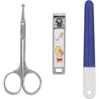 nagelverzorgingsset baby wit zilver 3-delig