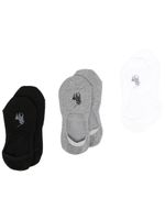 Polo Ralph Lauren lot de 3 paires de chaussettes à motif Polo Pony - Noir